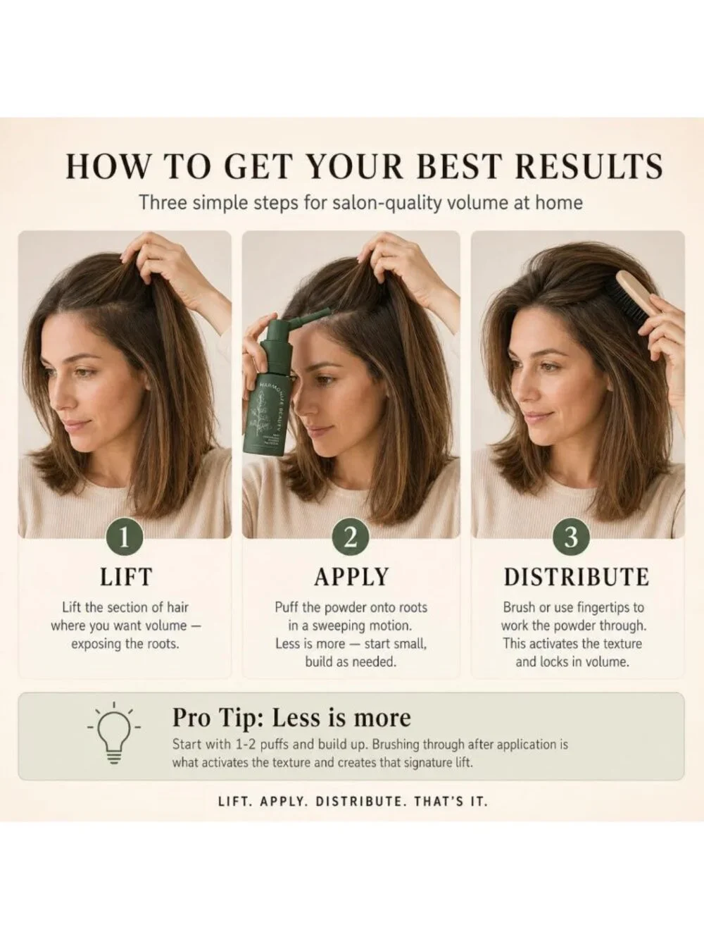 Hair Texture Powder for Women - Root Lifter, Volume Boost, Oil Absorbing Dry